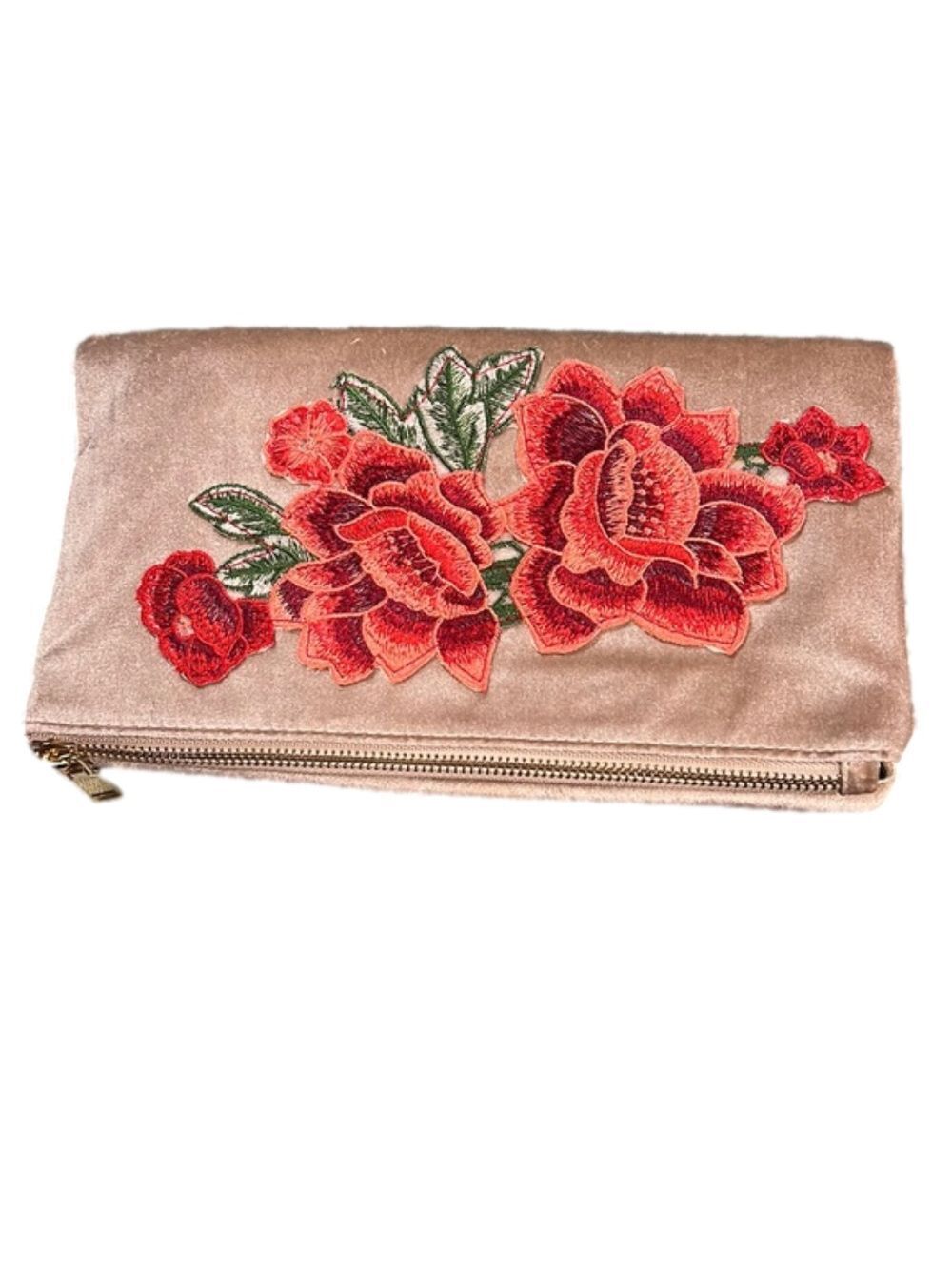 Urban Expressions Tallulah Floral Embroidered Velvet Purse